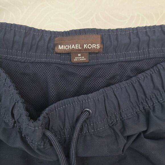 NWT Michael Kors Mens Swim Trunks Navy M - Picture 2 of 5